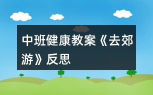 中班健康教案《去郊游》反思