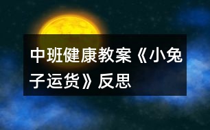 中班健康教案《小兔子運(yùn)貨》反思