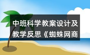 中班科學教案設計及教學反思《蜘蛛網(wǎng)商店》