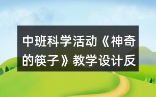 中班科學(xué)活動(dòng)《神奇的筷子》教學(xué)設(shè)計(jì)反思