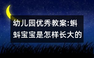 幼兒園優(yōu)秀教案:蝌蚪寶寶是怎樣長(zhǎng)大的?。ㄖ邪嗫茖W(xué)活動(dòng)）