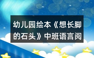 幼兒園繪本《想長腳的石頭》中班語言閱讀教案