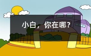 “小白”，你在哪？