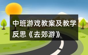 中班游戲教案及教學反思《去郊游》