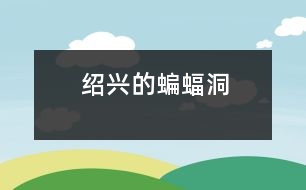 紹興的蝙蝠洞