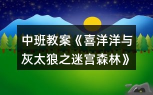 中班教案《喜洋洋與灰太狼之迷宮森林》反思