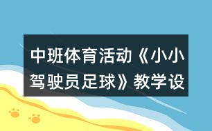 中班體育活動(dòng)《小小駕駛員足球》教學(xué)設(shè)計(jì)反思