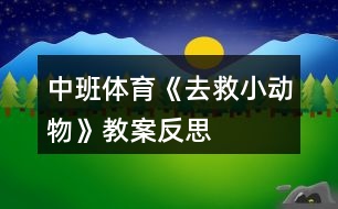 中班體育《去救小動(dòng)物》教案反思