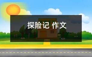 探險記 作文