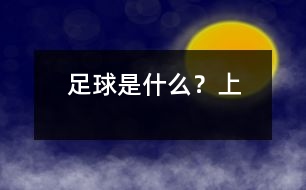 足球是什么？（上）