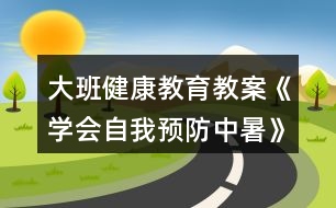 大班健康教育教案《學(xué)會(huì)自我預(yù)防中暑》反思