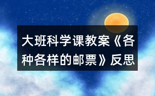 大班科學(xué)課教案《各種各樣的郵票》反思