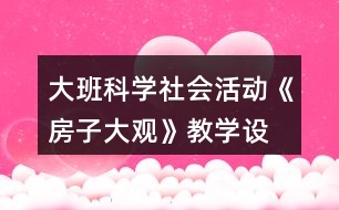 大班科學、社會活動《房子大觀》教學設(shè)計