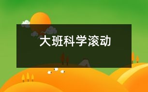 大班科學(xué)：滾動(dòng)