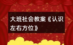 大班社會(huì)教案《認(rèn)識(shí)左右方位》