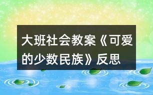 大班社會(huì)教案《可愛(ài)的少數(shù)民族》反思