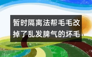 暫時(shí)隔離法幫毛毛改掉了亂發(fā)脾氣的壞毛病