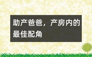 助產(chǎn)爸爸，產(chǎn)房?jī)?nèi)的最佳配角