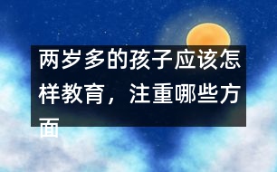 兩歲多的孩子應該怎樣教育，注重哪些方面