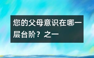 您的父母意識(shí)在哪一層臺(tái)階？（之一）