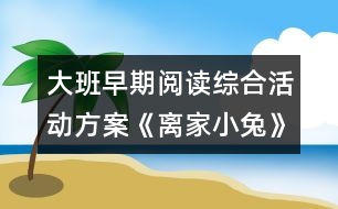 大班早期閱讀綜合活動方案《離家小兔》