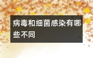 病毒和細(xì)菌感染有哪些不同