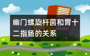 幽門螺旋桿菌和胃、十二指腸的關(guān)系