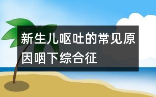 新生兒嘔吐的常見原因：咽下綜合征