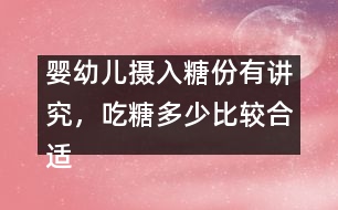 嬰幼兒攝入糖份有講究，吃糖多少比較合適呢