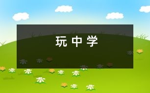 玩 中 學