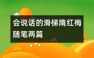 會(huì)說話的滑梯（隋紅梅隨筆兩篇）