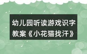 幼兒園聽(tīng)讀游戲識(shí)字教案《小花貓找汗》教學(xué)設(shè)計(jì)反思