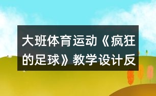 大班體育運動《瘋狂的足球》教學(xué)設(shè)計反思